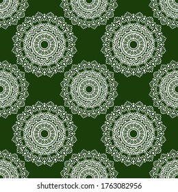 seamless pattern, abstraction in monochrome colors, mandala, ornament for wallpaper and fabric, wrapping paper, background for different designs