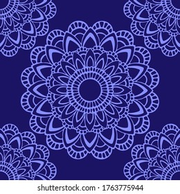 seamless pattern, abstraction in monochrome colors, mandala, ornament for wallpaper and fabric, wrapping paper, background for different designs