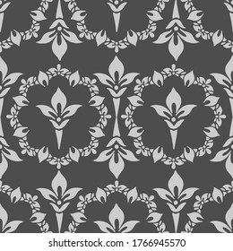 seamless pattern, abstraction in monochrome colors, mandala, ornament for wallpaper and fabric, wrapping paper, background for different designs
