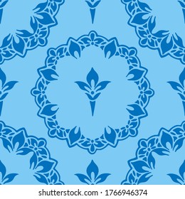 nahtloses Muster, Abstraktion in einfarbigen Farben, Mandala, Ornament für Tapeten und Stoffe, Umhüllungspapier, Hintergrund für verschiedene Designs