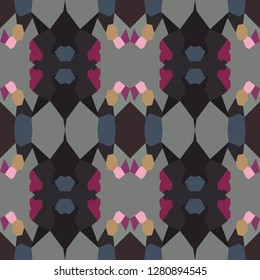 seamless pattern. Abstraction. multi-colored shapes. Geometry