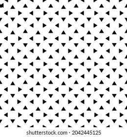Seamless pattern. abstraction of regular triangular geometric shapes isolated on white background. vector illustration