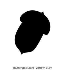 seamless pattern acorn icon. Outline, black and white. Line art. Doodles. Emblem, silhouette. Vector illustration
