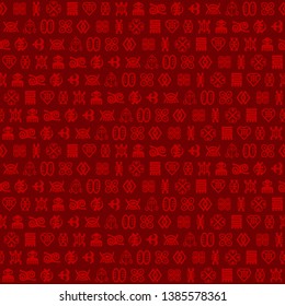 Seamless pattern with adinkra symbols