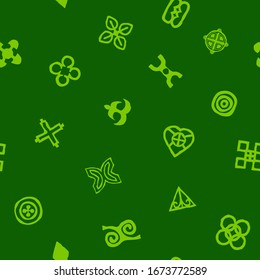 Nahtloses Muster mit Adinkra-Symbolen