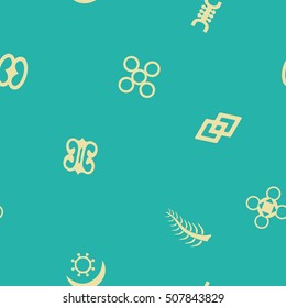 seamless pattern with adinkra symbols for your design
