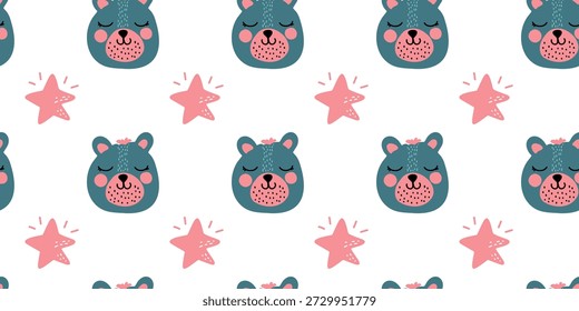 Padrão sem emenda de adoráveis desenhos de crianças felizes