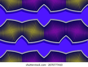 seamless pattern of african abstract circle and point, neat lines and  curves, abstract art and background, fashion artwork for print, vector file eps10.