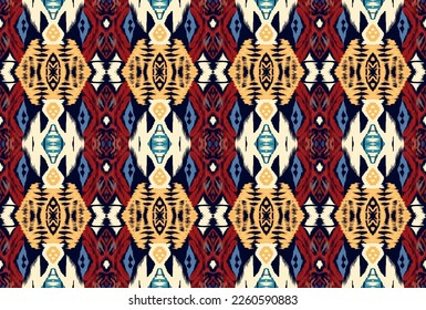 Patrón incomparable de tejido étnico afroamericano o indio. Incluidas las alfombras de punto y la materia impresa. ilustración vectorial