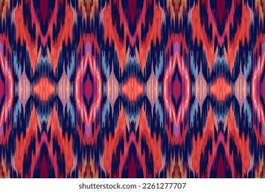 Seamless pattern of african american tribal or indian ethnic fabric pattern. Including knitted rugs and printed matter. vector illustration