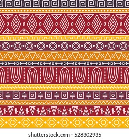 Seamless pattern in African style. Bright and beautiful background for textiles.