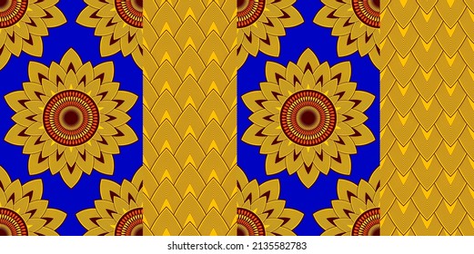 seamless pattern of african textile art, stripes abstract image and background, fashion artwork for print, vector file eps10.
