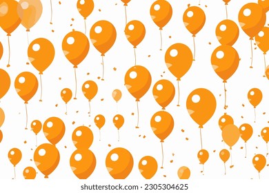 Seamless pattern with air balloons vector illustration 02
