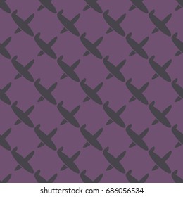 Seamless pattern of aircraft planes in the sky. Can be used for wallpaper, fabrics, packaging.