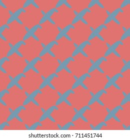 Seamless pattern of aircraft planes in the sky. Can be used for wallpaper, fabrics, packaging.
