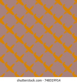 Seamless pattern of aircraft planes in the sky. Can be used for wallpaper, fabrics, packaging.