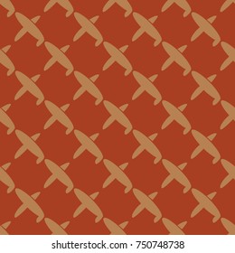 Seamless pattern of aircraft planes in the sky. Can be used for wallpaper, fabrics, packaging.