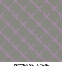 Seamless pattern of aircraft planes in the sky. Can be used for wallpaper, fabrics, packaging.