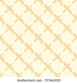 Seamless pattern of aircraft planes in the sky. Can be used for wallpaper, fabrics, packaging.
