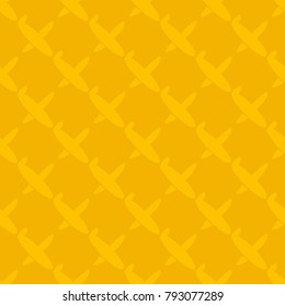 Seamless pattern of aircraft planes in the sky. Can be used for wallpaper, fabrics, packaging.