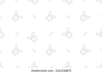 Patrón sin inconvenientes de los relojes de alarma. Fondo sobre el tema de los relojes, relojes de alarma.