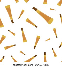 Seamless pattern with alcohol bottles. Vector illustration for bar. Bottle сolorful pattern. 