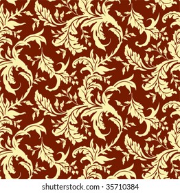 Seamless pattern. All elements and textures are individual objects. Vector illustration scale to any size.