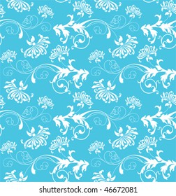 Seamless pattern. All elements and textures are individual objects. Vector illustration scale to any size.