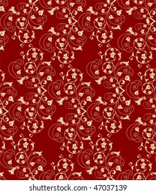 Seamless pattern. All elements and textures are individual objects. Vector illustration scale to any size.