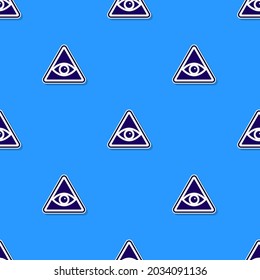 Seamless pattern
All Seeing Symbol Pyramid Eyes pattern.