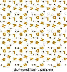 Seamless pattern with alphabet letters.Gift wrapping paper. Bed sheets and interior. School and learning theme.