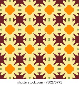 Seamless pattern with alternate geometric elements.