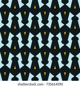 Seamless pattern with alternate geometric elements.