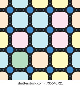 Seamless pattern with alternate geometric elements.