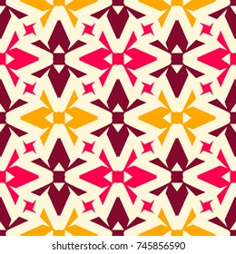 Seamless pattern with alternate geometric elements.
