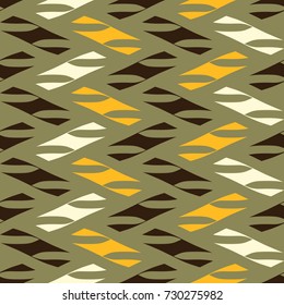 Seamless pattern with alternate geometric shapes.