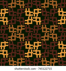 Seamless pattern with alternate geometric shapes.