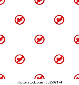 Seamless pattern alternate signs