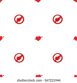 Seamless pattern alternate signs