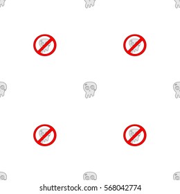 Seamless pattern alternate signs