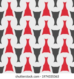 Seamless pattern with alternating geometric shapes.