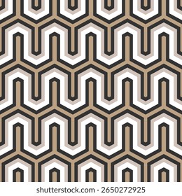 Seamless pattern of alternating letter Y in brown and black and white