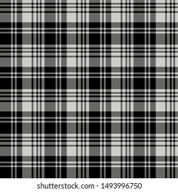 Seamless pattern in amazing cozy grey and black colors for plaid, fabric, textile, clothes, tablecloth and other things. Vector image. 