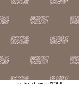 Seamless pattern with American Indians art and ethnic ornaments for your design
