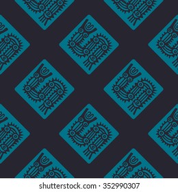 Seamless pattern with American Indians art and ethnic ornaments for your design