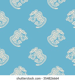 Seamless pattern with American Indians art and ethnic ornaments for your design