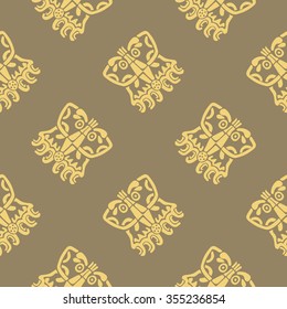 Seamless pattern with American Indians art and ethnic ornaments for your design