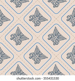 Seamless pattern with American Indians art and ethnic ornaments for your design