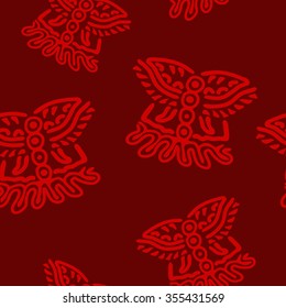 Seamless pattern with American Indians art and ethnic ornaments for your design