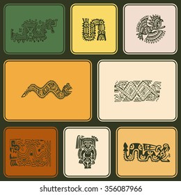 Seamless pattern with American Indians art and ethnic ornaments for your design